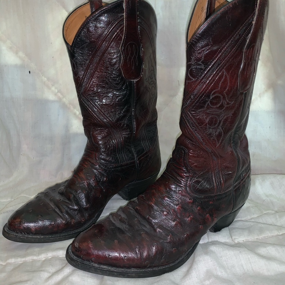 Tony Lama Genuine Ostrich Boots